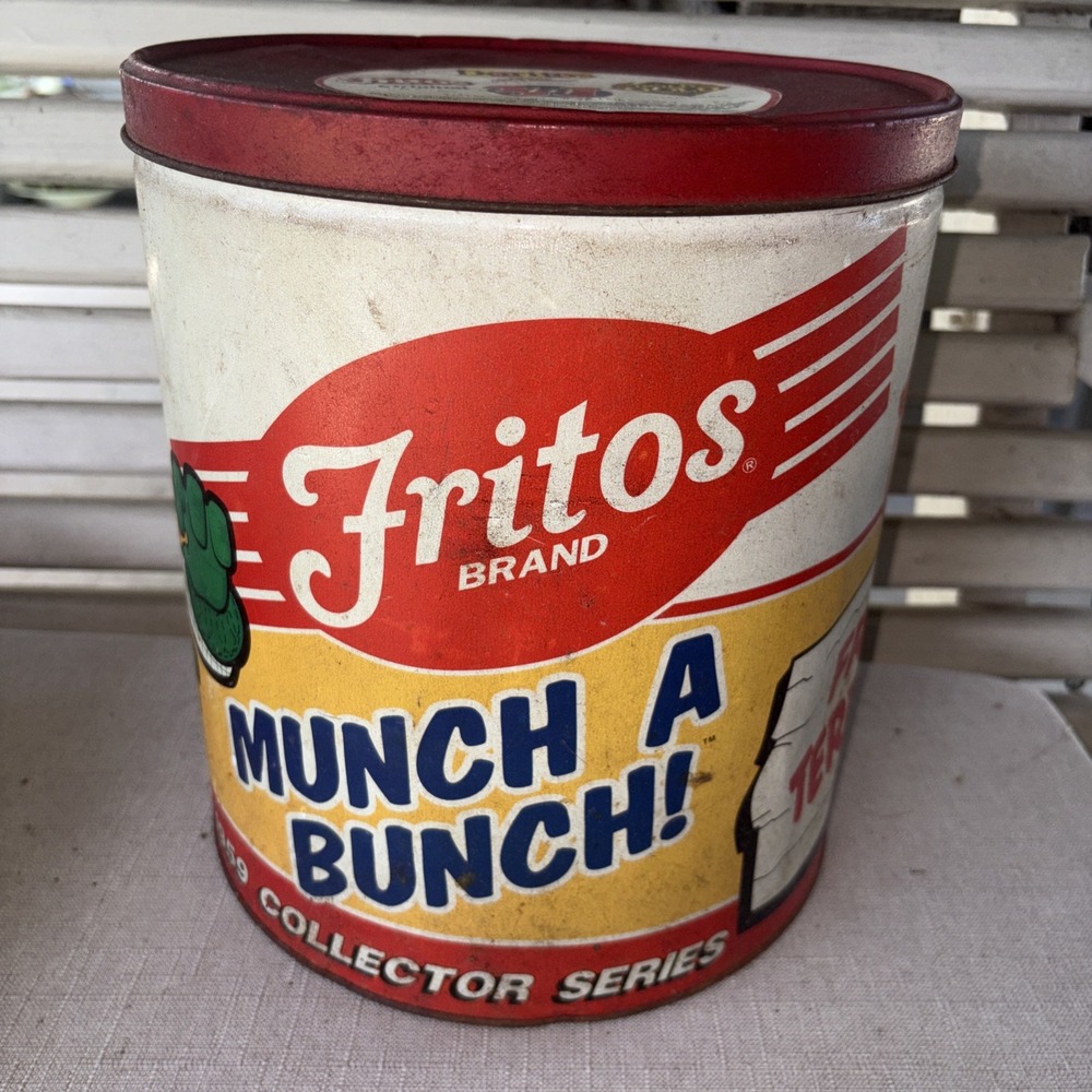 Fritos Corn Chips Kid Munch a Bunch 1953-1959 Collectors tin 12" Vintage 1994